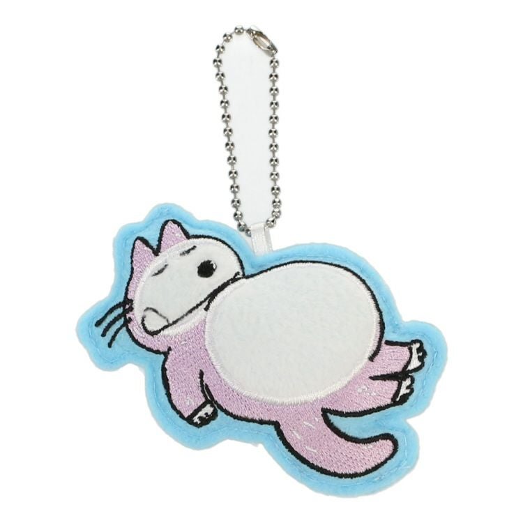 猫まんま 11ぴきのねこ】刺繍キーホルダー（まんぷく/AQ） | キャラクターモール