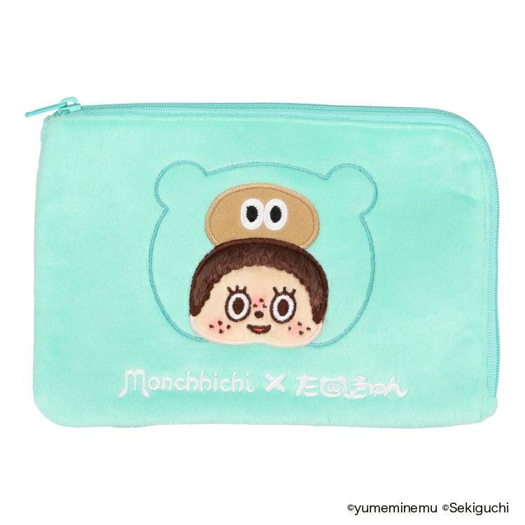 モンチッチ　たぬきゅん×モンチッチS 未使用品 モンチッチ】たぬきゅん×モンチッチ マルチポーチ | キャラクター