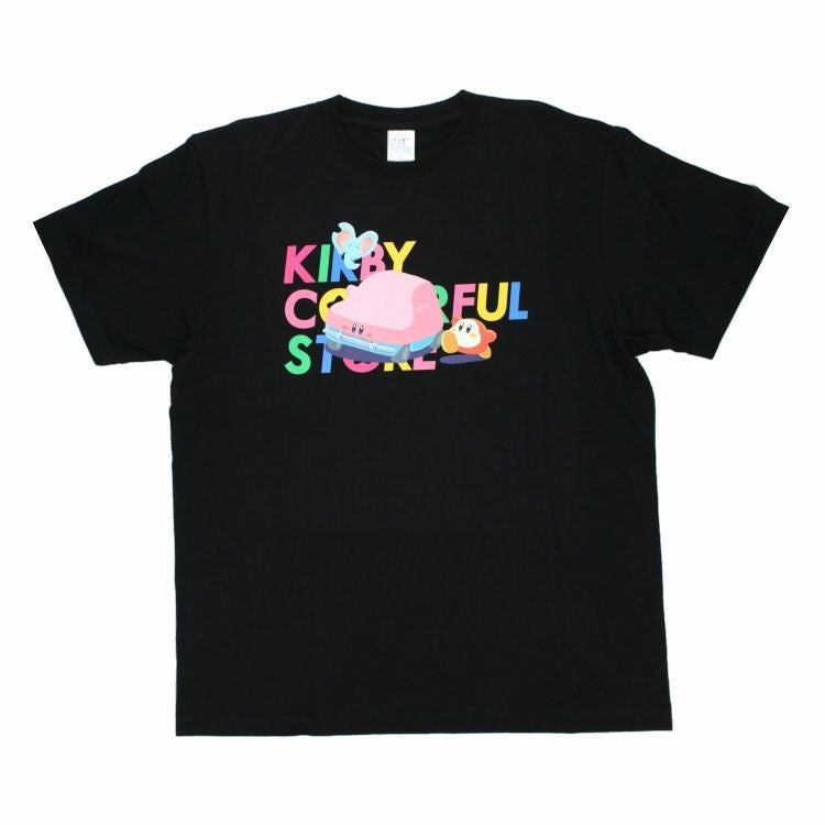 星のカービィ Tシャツセット 星のカービィ】Tシャツ Lサイズ（ポップカラー/BK） | キャラクター