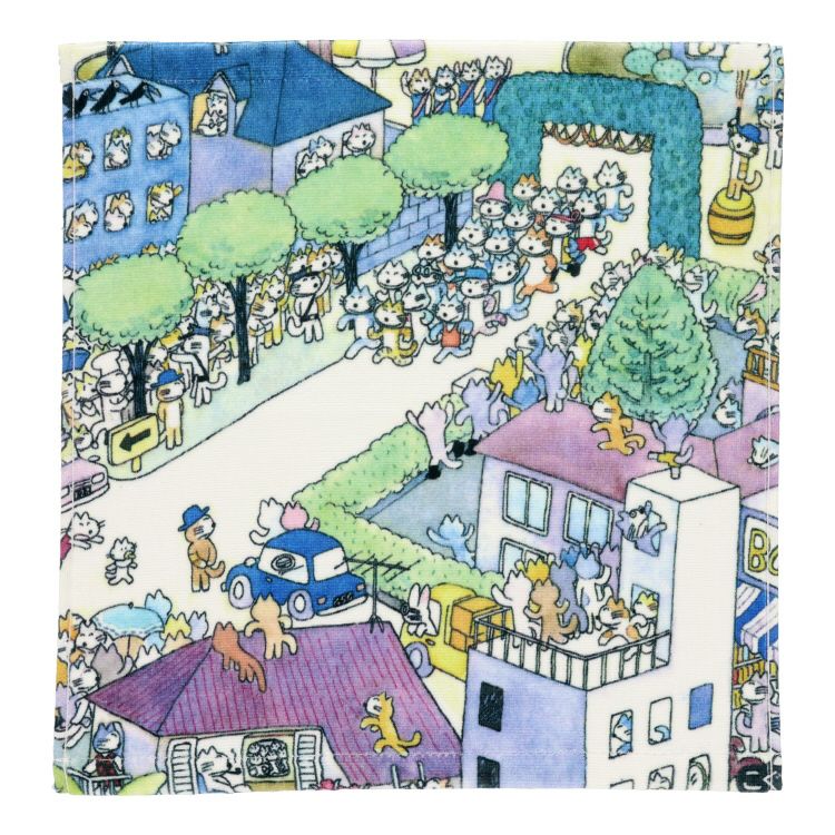 11ぴきのねこ】ウォッシュタオル（マラソン大会）WN477500