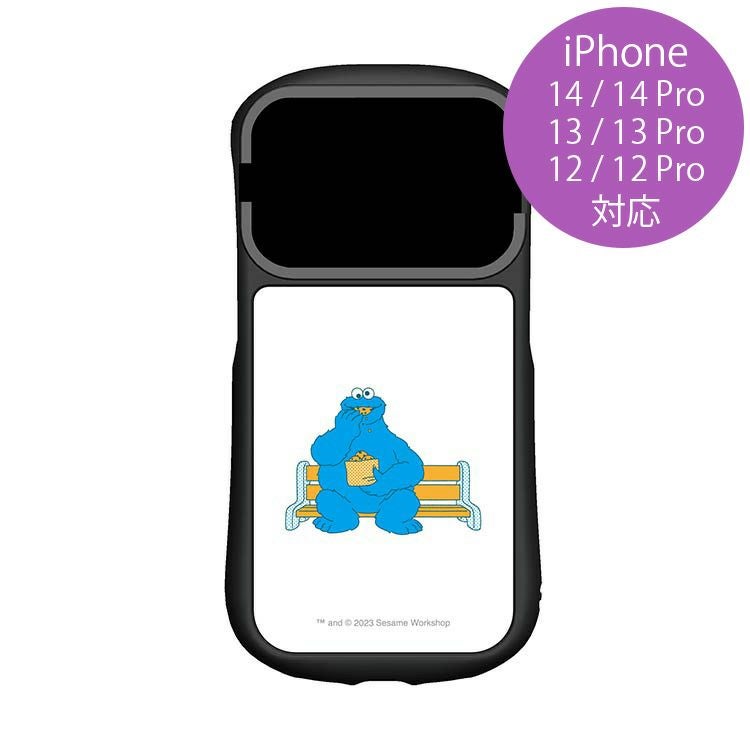 セサミストリート】ハイブリッドガラスケース【iPhone14/14Pro/13