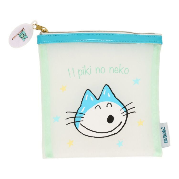 11ぴきのねこ】メッシュポーチS（にこにこ/BL） 7384 | キャラクター