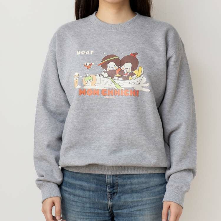 モンチッチ】ファンシーレトロ スウェット（ボート/GRY/L）739911