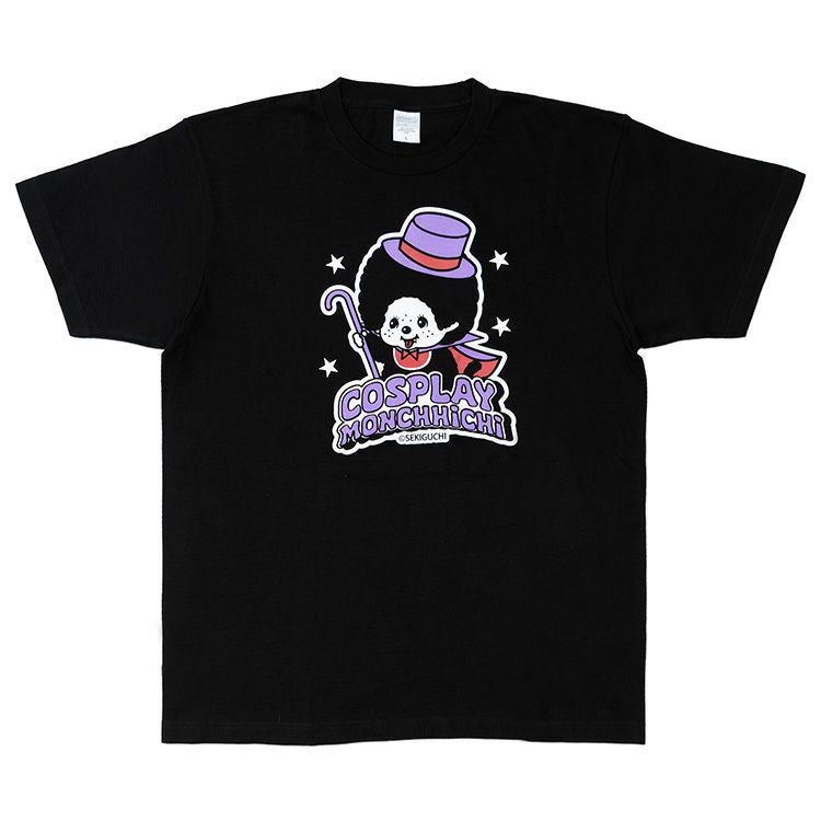 モンチッチ】コスプレモンチッチ Tシャツ L（ステッキ/ブラック