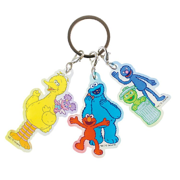 セサミストリート】3チャームキーホルダー（全身）SS-5546500ZS