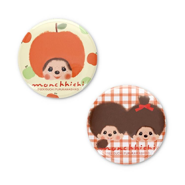モンチッチ】缶バッジ2個セット（リンゴ）743666 | キャラクターモール