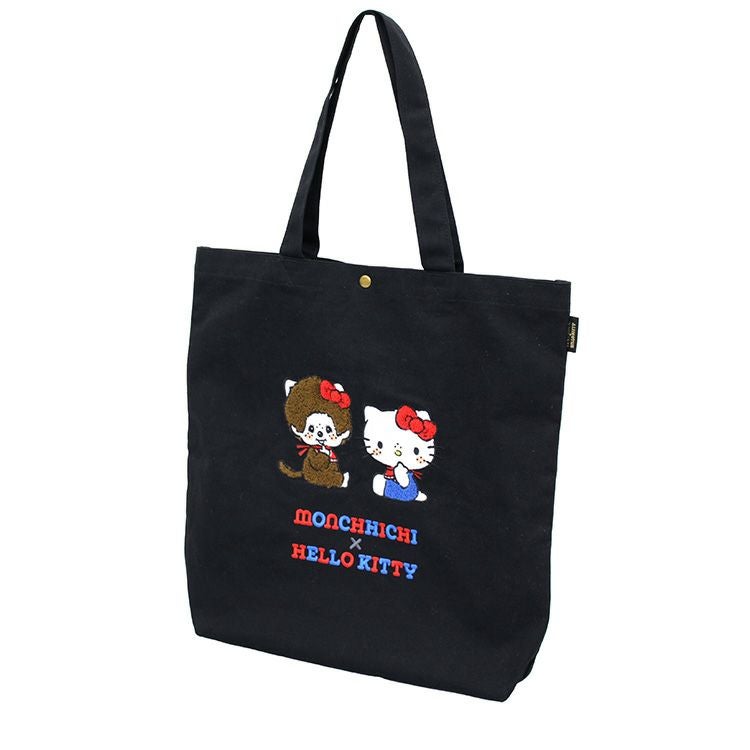 モンチッチ】モンチッチ×ハローキティ トートバッグ（ブラック