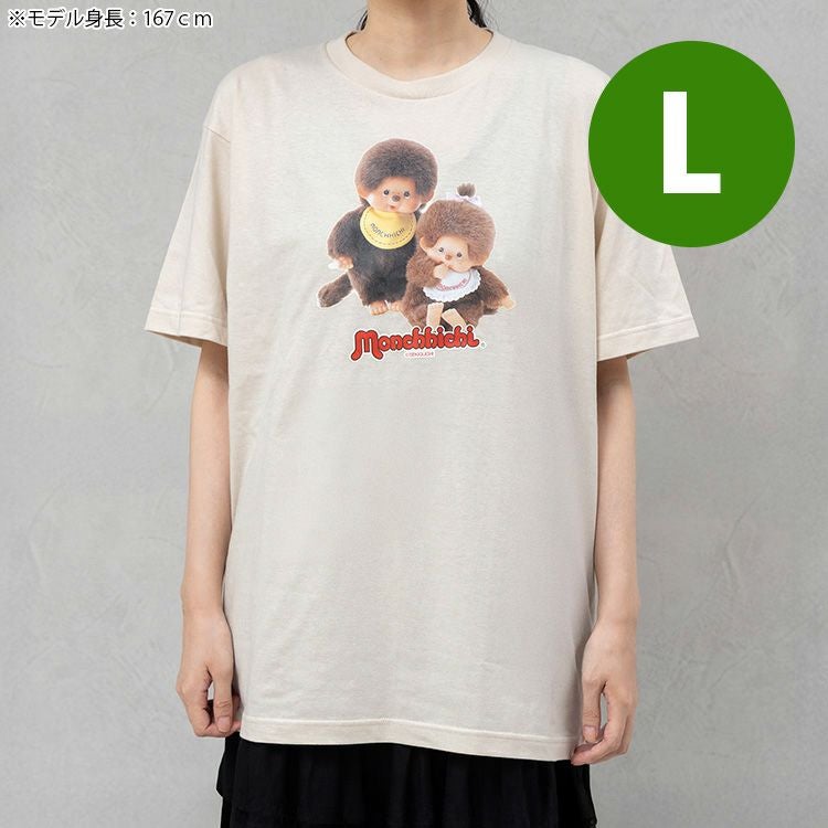 モンチッチ】TシャツLサイズ（レトロフォト2025/なかよし/ベージュ