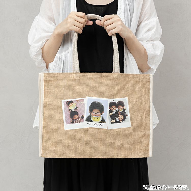 モンチッチ】ジュートトートバッグ（レトロフォト2025）746575