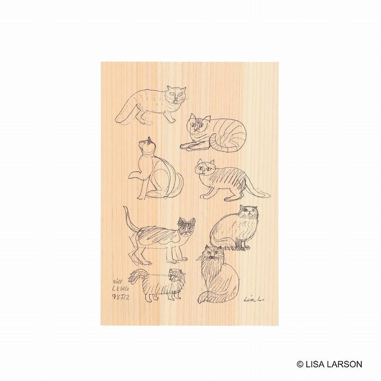 PLAY! MUSEUM「リサ・ラーソン展」】木のポストカード03