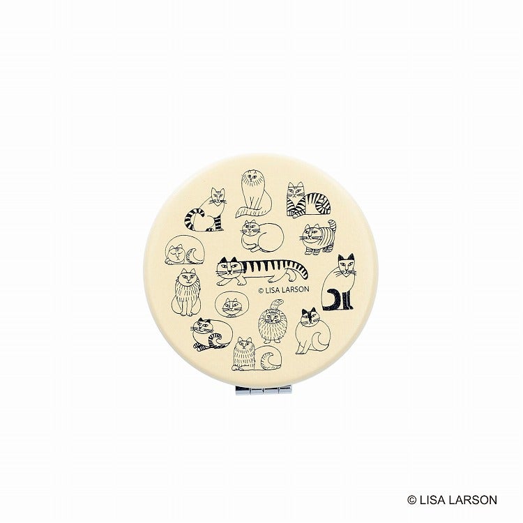 PLAY! MUSEUM「リサ・ラーソン展」】コンパクトミラー ベージュ