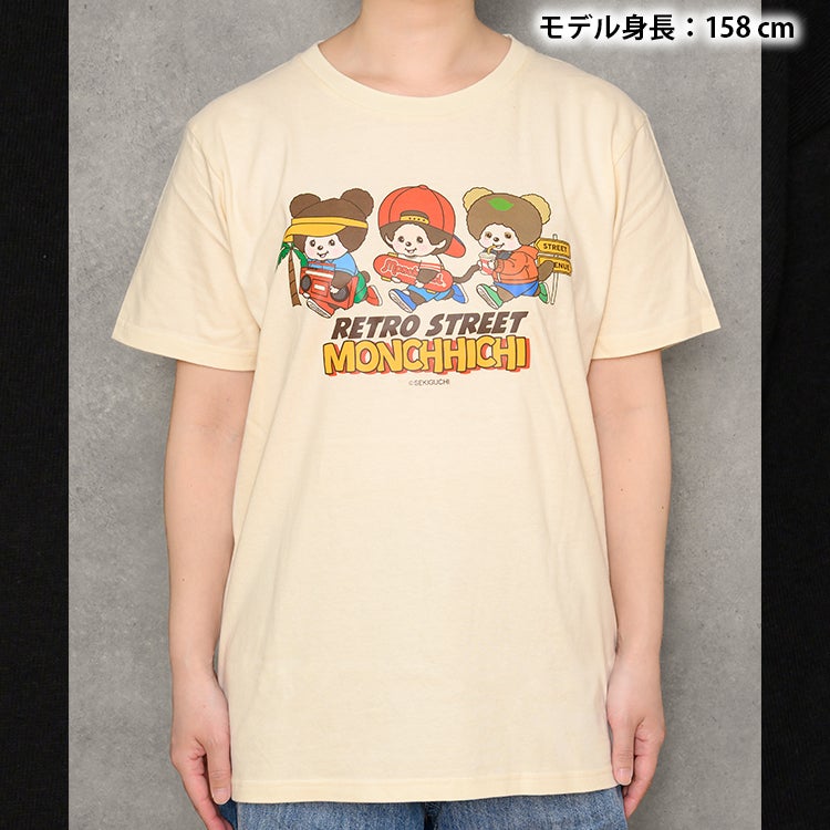 モンチッチ】TシャツLサイズ（レトロストリート/トリオ/NT）749835