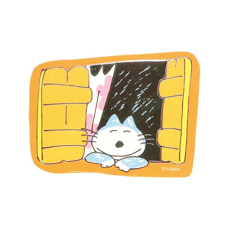 【中古】 なごみの猫ばなし（2015年ときめき秋号） 11ぴきのねこ】箔押しステッカー（窓）DM03844 | キャラクターモール
