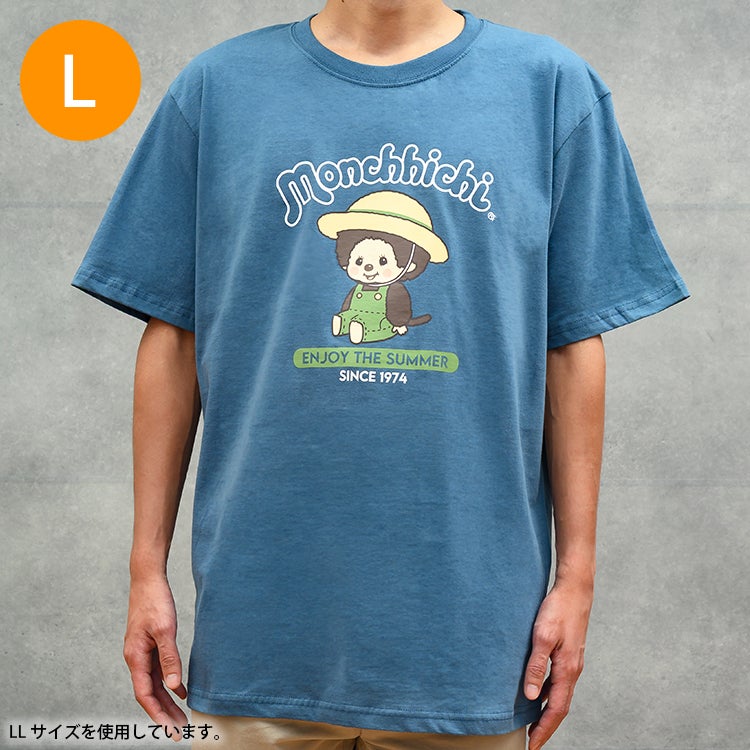 モンチッチ】TシャツLサイズ（夏柄/ブルー）MO1162-262 | キャラクター